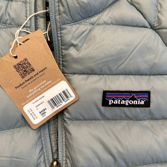 Patagonia Women's Down Sweater color thermal blue - Picture 6 of 9
